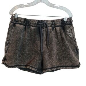 CVG Acid Wash Sweat Shorts Women's XL Drawstring Athletic Lounge Workout